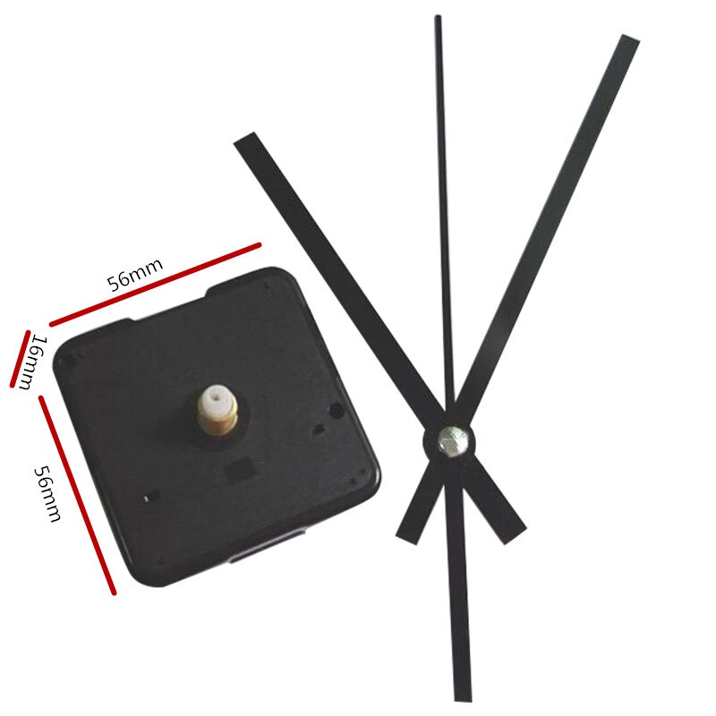 21mm welle länge Uhr Zubehör Quarz Bewegung Kunststoff Schritt Bewegung Mit Schwarz Uhr Hände DIY Uhr Bausätze