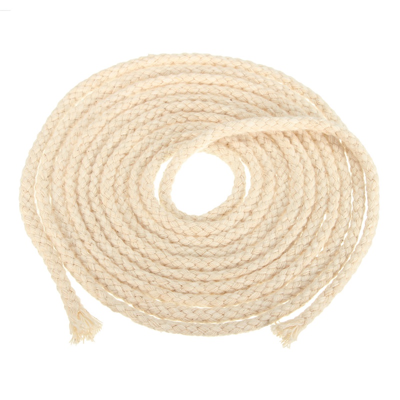 dauerhaft 300 cm/10 Füße Lange Runde Baumwolle Docht Kerosin Öl Lampe Brenner Weiche Baumwolle Öl Lampe Docht Ader DIY Material Dia. 6mm