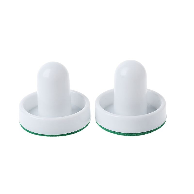 Weiß Luft Eishockey Zubehör 50mm Torhüter &Ampere; 60mm Puck Filz Pusher Hammer Erwachsene Tabelle Spiele Unterhaltsam Spielzeug XXUF
