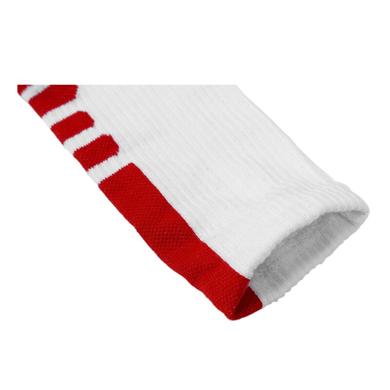1 paar Basketball Socken Leichtathletik Socken draussen Sport Socken Strumpf (weiß)