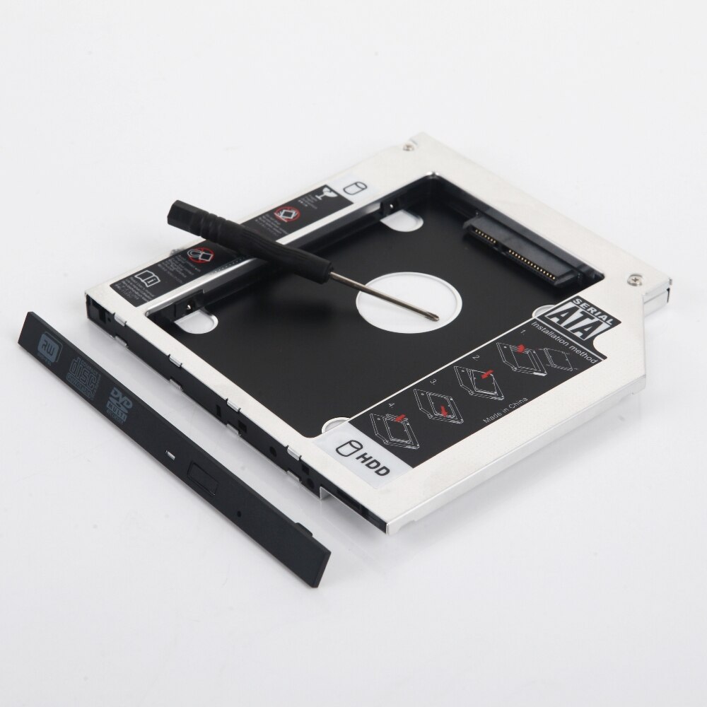 SATA 2nd HDD SSD Festplatte optisch Bucht Caddie Rahmen Gehäbenutzen Adapter für Toshiba L50-B-1MC L70-B-00Y L75 L55-B5276