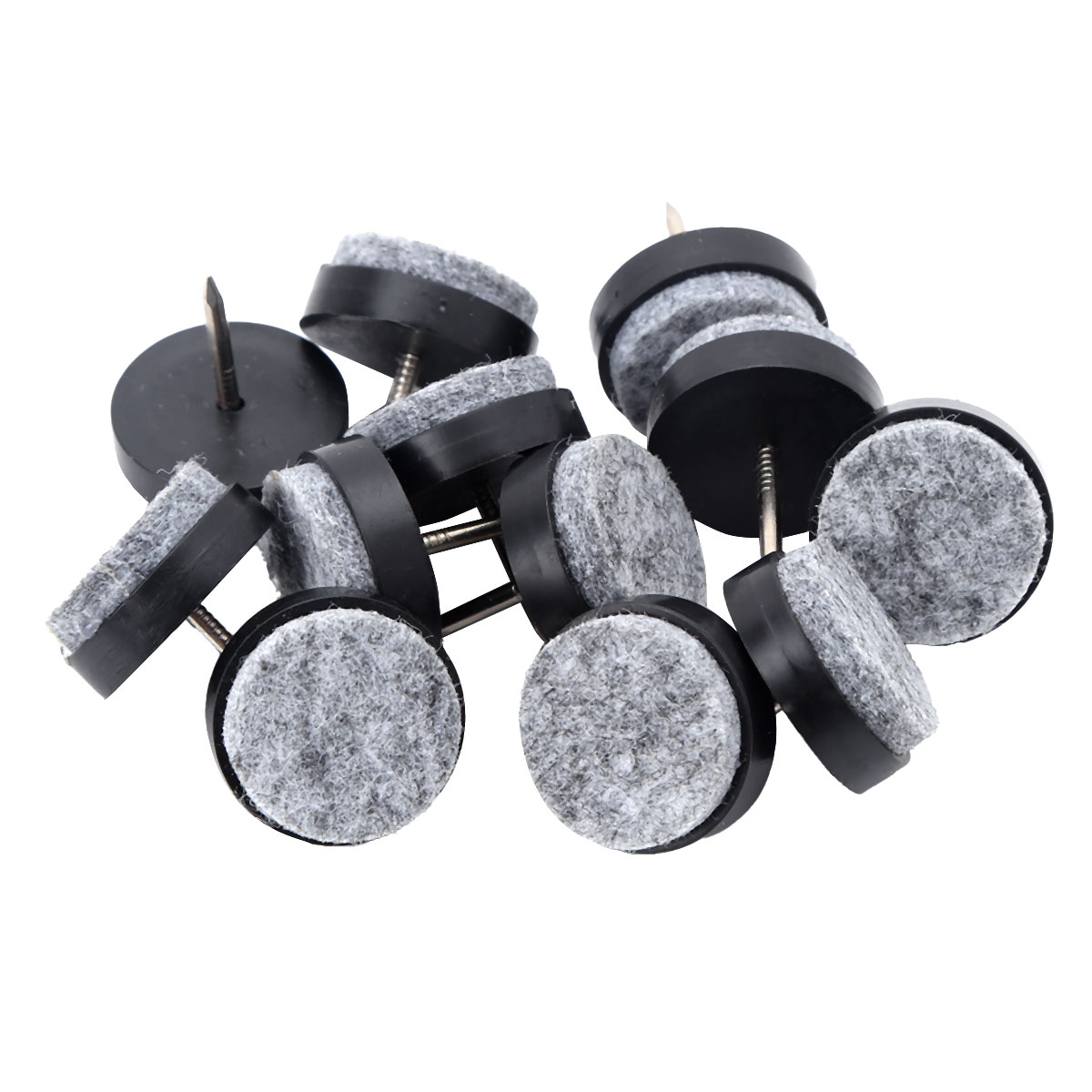 12Stck Nagel Auf Filz Pads für Stühle Tisch Bein Schutz Stühle Schublade Schrank Schieberegler gleiten Pads Harte Holz Fliesen boden Schutz
