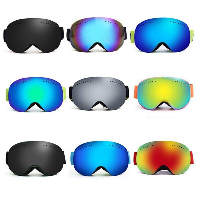 Anti-nebel UV400 Snowboard Brille Ski Brille mit Magnetische Doppel Schicht Polarisierte Objektiv Skifahren Männer Frauen Ski Brille Brillen