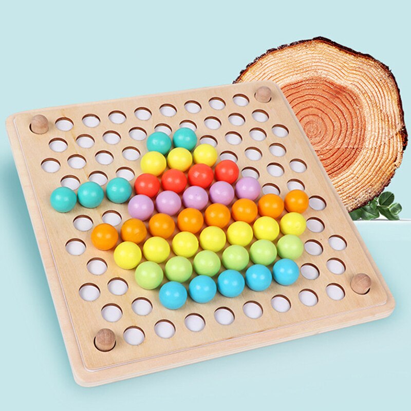 freundlicher Früer Bildung Farbe Sortierung Holz Spielzeug Hand Gehirn Ausbildung Clip Perlen freundlicher Mathematik Spielzeug Spiel