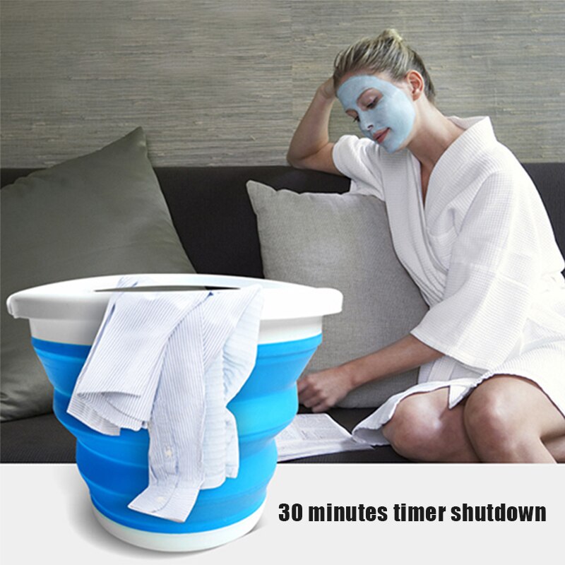 Heißer Mini Faltbare USB Eimer Turbo Waschmaschine Tragbare Automatische Kleine Haushalts Waschen Maschinen Reinigung Werkzeuge HY99