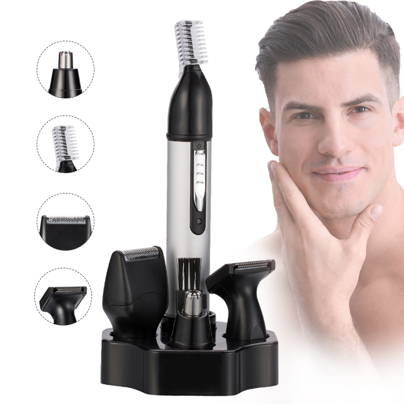 Elektrische Nase Haar Trimmer Mann Rasieren Nase Haar Clip Wiederaufladbare Reparatur Haar Mini Rasiermesser Augenbrauen 4 in 1 Haar Trimmer entferner
