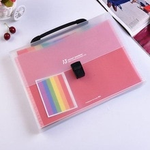 13 Gitter Regenbogen Farbe A4 Dokument Ordner A4 Dokument Tasche A4 Datei Ordner Universal- Manager Büro Liefert Organizer