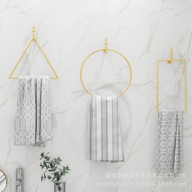 nordisch Moderne Eisen Dekoration Handtuch Rahmen Goldene Schwarz Heimat Dekoration Kunst Zauberstab Dekoration