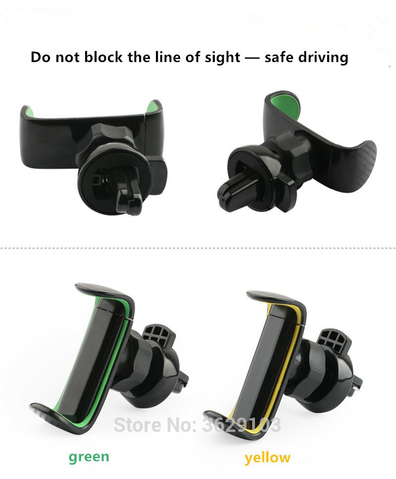 Handyhalter für Lüftungsschacht montieren Auto Halfter Unterstützung Handy, Mobiltelefon Autotelefon Stand für SsangYong korando kyron rexton rodius actyon Sport