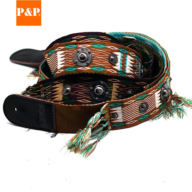 Musical Instrument Zubehör Gitarre Gurt Indischen Stil Gurt Elektrische Gitarre Akustische Gitarre Gurt