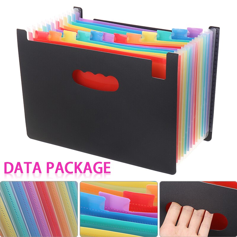Neue Erweiterung Datei Kasten 13 Tasche A4 Ordner Dokument Veranstalter Praktische Akkordeon Ordner mit kippen Abdeckung Für Dokumente Geschäft
