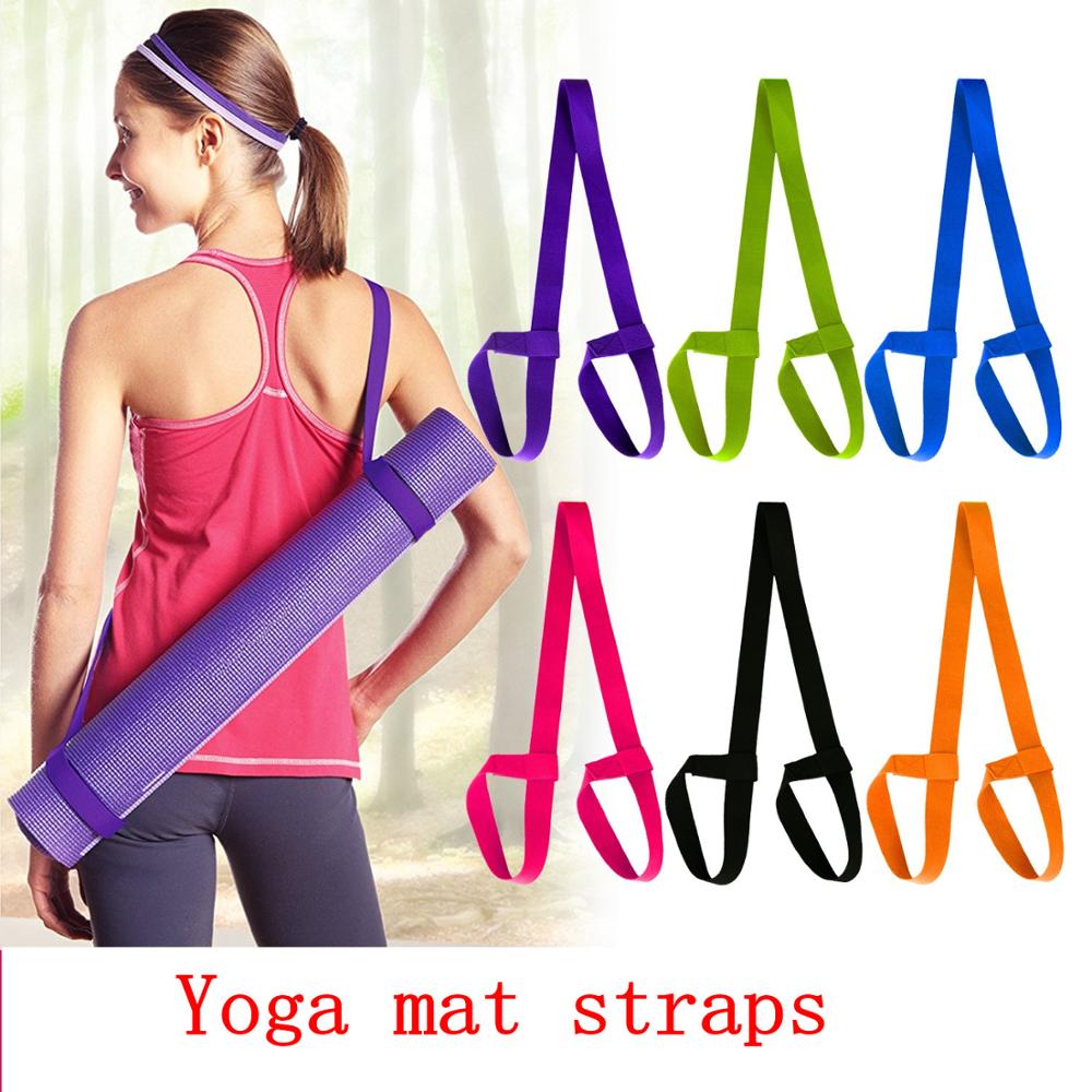 Yoga matt Gurt Gürtel Yoga Einstellbare Schulter Gurt Sport Schlinge Schulter Tragen Gürtel ÜSpund strecken Fitness Elastische Yoga Gürtel