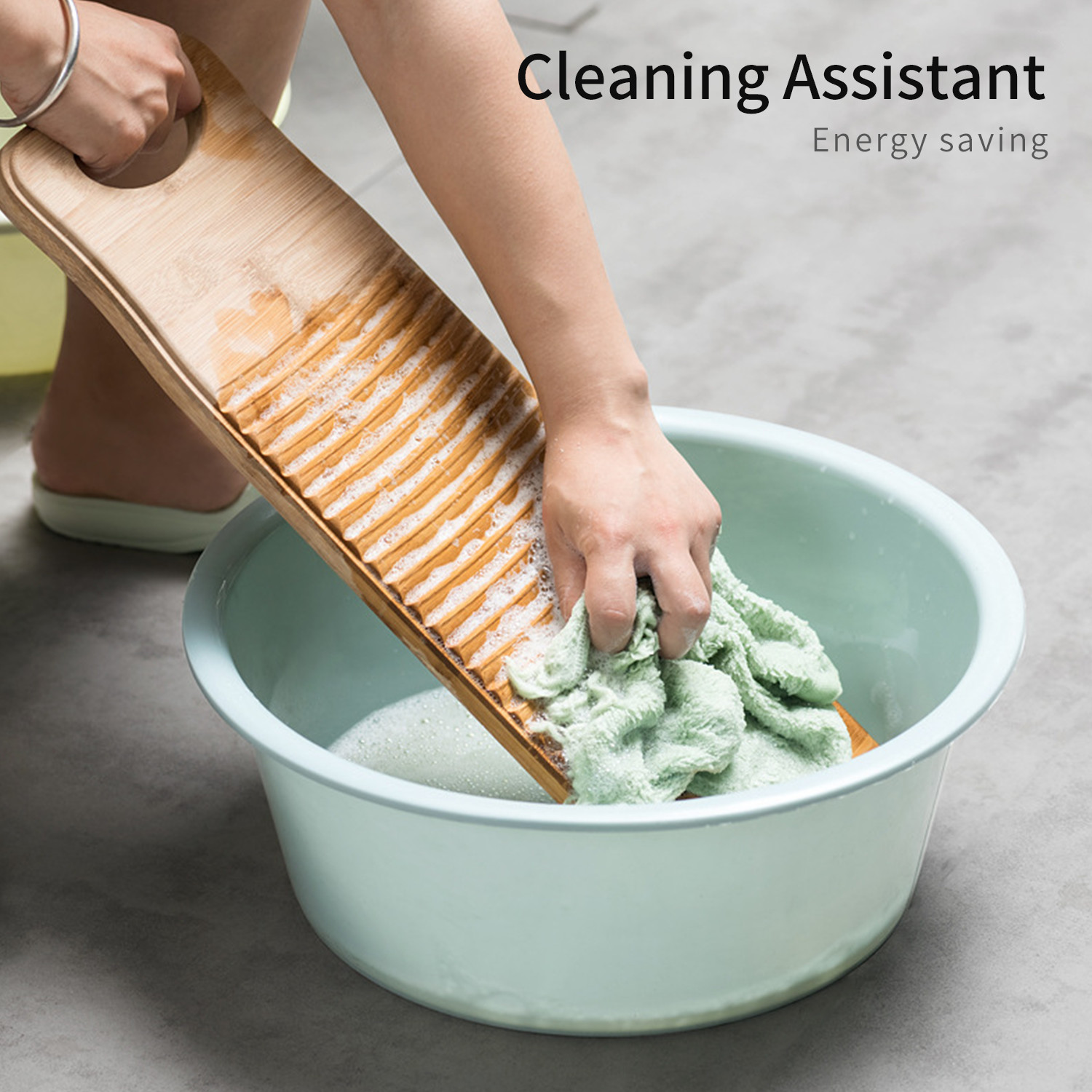 Waschbrett Bambus Anti-Schleudern Welle-konfrontiert Waschbrett Verdickte S/M/L Waschen Kleidung Waschbrett für freundlicher Hemden Saubere Wäsche Bord