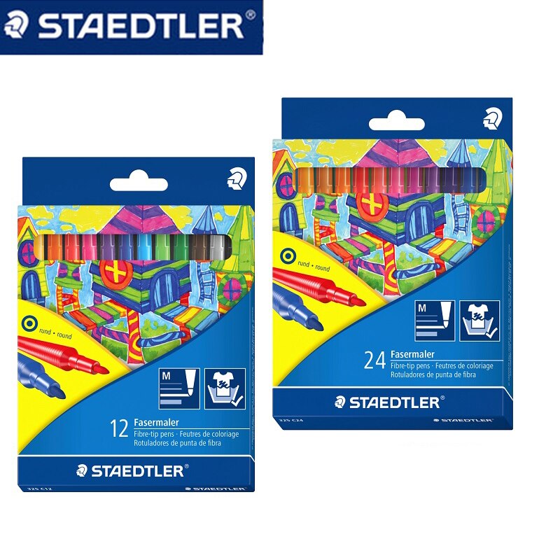 STAEDTLER 325 C12 Wasser-löslich Kunst Marker Stifte einstellen doppel-geleitet aquarell stift Kunst Marker Stifte mit aquarell weiche Marker