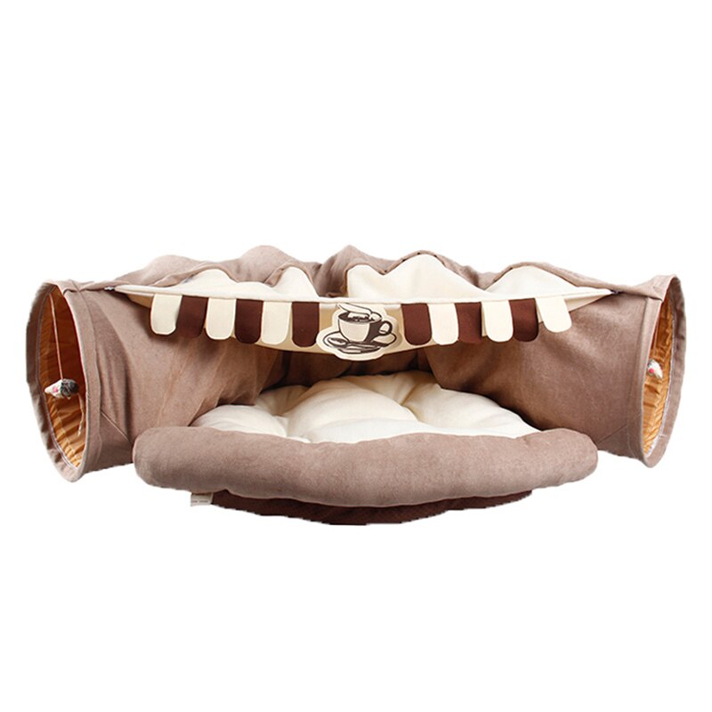 Katze Tunnel Multifunktionale Katze Höhle Passage rollen Boden Drachen Große Haustier Spielzeug Abnehmbare und Waschbar