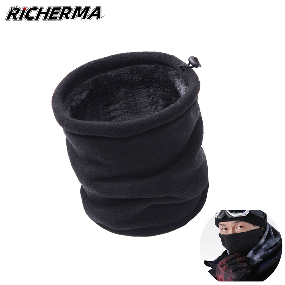 Winter Winddicht Motorrad Nacken Wärmer Einstellbare Vlies Gesicht Maske für Motorrad Rolle Ski Schneemobil Schwarz Sturmhaube Frauen
