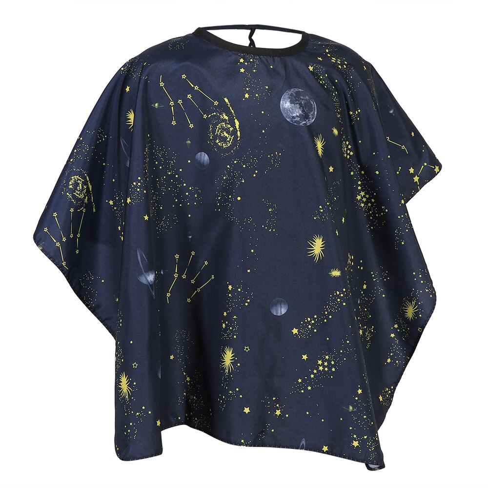 freundlicher Friseur Kap Haar Pinsel einstellen aufbringen Haar Schneiden Schürze