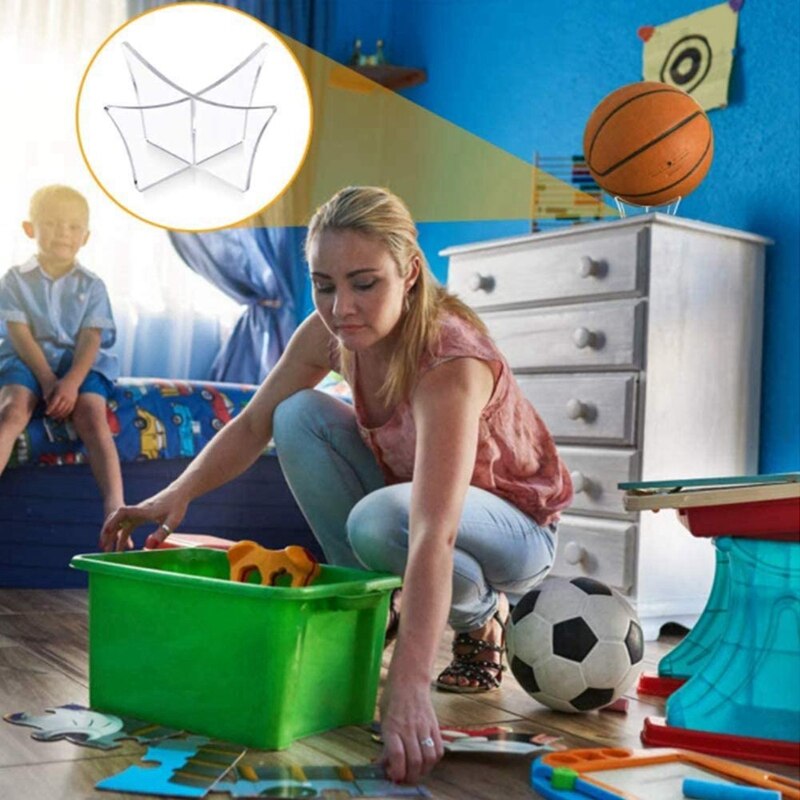 4 Stck Acryl FußBall Anzeige-ständer, Ball Stand Basketball FußBall FußBall Rugby Kunststoff Anzeige Halfter Sockel