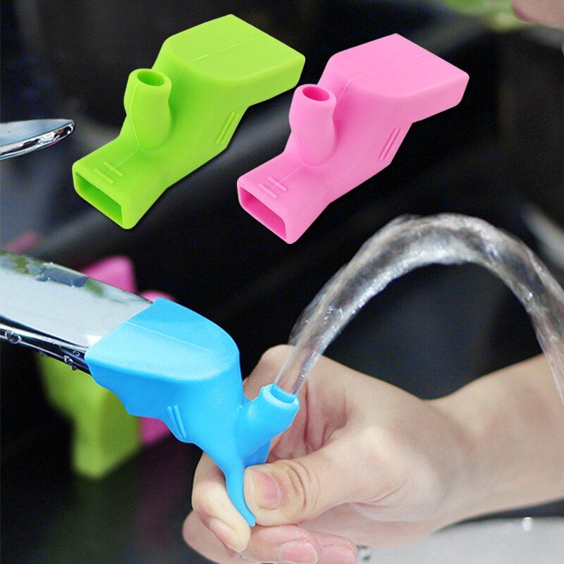 Silikon Wasserhahn Verlängerung Elastische Küche Waschbecken Wasserhahn Erweiterung freundlicher Waschen Hände Wasserhahn führen Unterstützung Werkzeuge 3 Farben