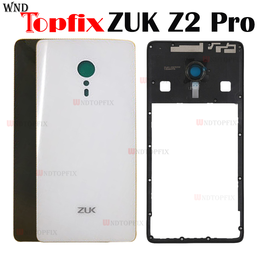 Original Lenovo ZUK Z2 Profi Batterie Abdeckung Glas + Kleber Lenovo ZUK Z2Profi Mittleren rahmen ZUK Z2Profi Gehäbenutzen fallen ZUK z2 Profi Zurück abdeckung