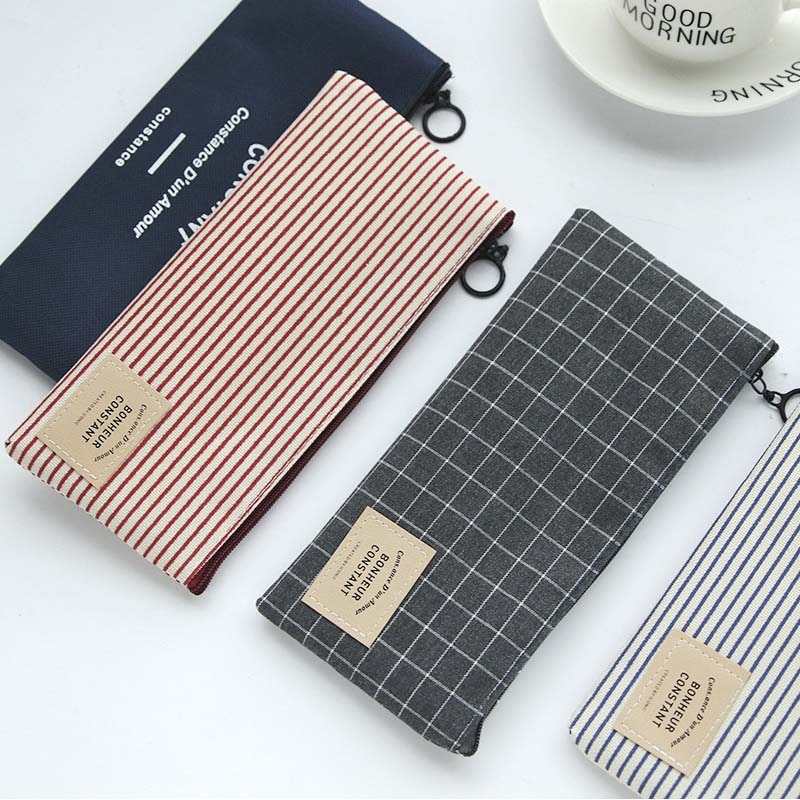 Schule pencilcase Leinwand Schüler Stift Tasche Schreiben Zubehör Büro Schule Liefert Bleistift fallen Schreibwaren