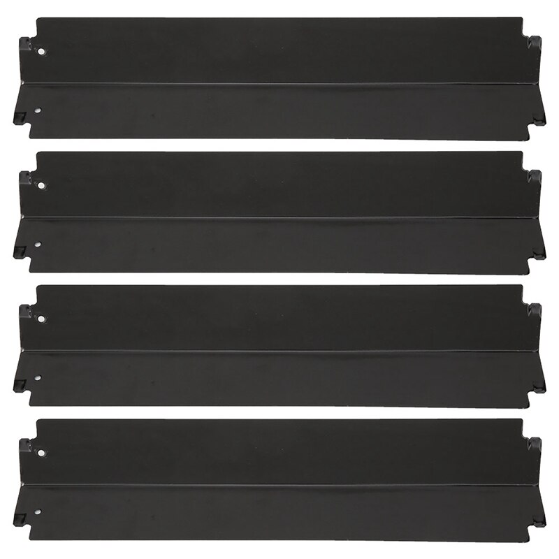 16X3-13/16 Zoll Porzellan Stahl Wärme Platte Schild, Grill Brenner Abdeckung Ersatz für Charbroil, Gas grillen Teile, 4-Pack