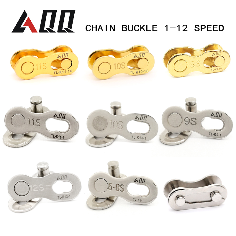 AQQ 5 paar 1/678/9/10/11/12 Geschwindigkeit Kette schnell Verknüpfung stecker Fahrrad Kette Schnalle Magie Schnalle Fehlende Verknüpfung Kette Stift Kette
