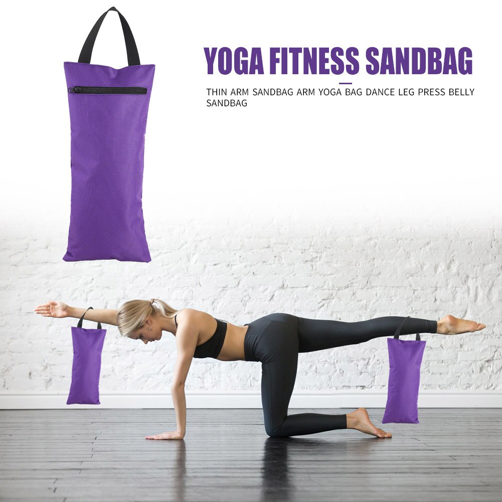 2 stücke tanzen Ausbildung Turnhallen Sand Tasche Fitness Ausrügestochen Einfach Gewichteten Yoga Leere Sandsack Sicherheit Arbeits-aus Ornamente