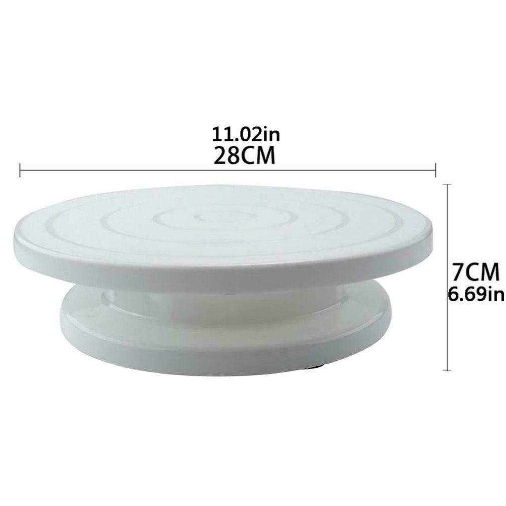 28 cm kuchen dekoration rotierenden plattenspieler Glasur Küche Anzeige Plattform Stehen Portion Anzeige Dekorieren kuchen