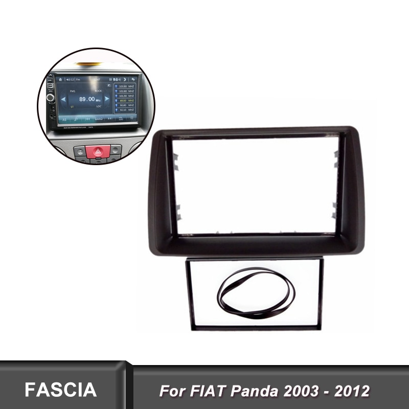Doppel Lärm Auto Radio Faszie passen für Fiat Panda 2003- Radio CD DVD Stereo-Tafel Auto Stereo Adapter rahmen Tafel trimmen Bausatz