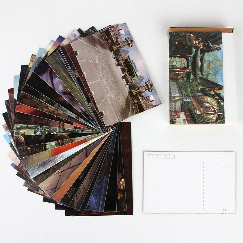 30 blätter/einstellen Chinesische Alte Stadt serie Postkarte/Gruß Karte/Nachricht Karte/Geburtstag knapp Umschlag karte Zwei größen