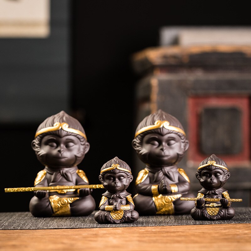 Der Affe König Suche für sterben Sutra Tee Haustier Dekoration Unterstützung Yixing Tonne Tee Schnitzen Tee Haustier Affe König Tee zubehör