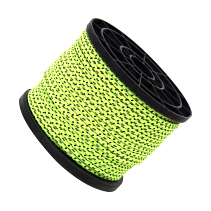 1 stücke 4mm 50M/16,4 Ft glühen in das dunkel leuchtend Reflektierende Zelt Seil Kerl Linie Camping kabel & 12x Aluminium Legierung Kabel Einsteller Zelt
