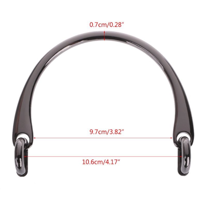 1 stück Legierung Tasche Griff für Handcrafted Handtasche Schulter Taschen Teil Handtaschen Teile DIY Zubehör