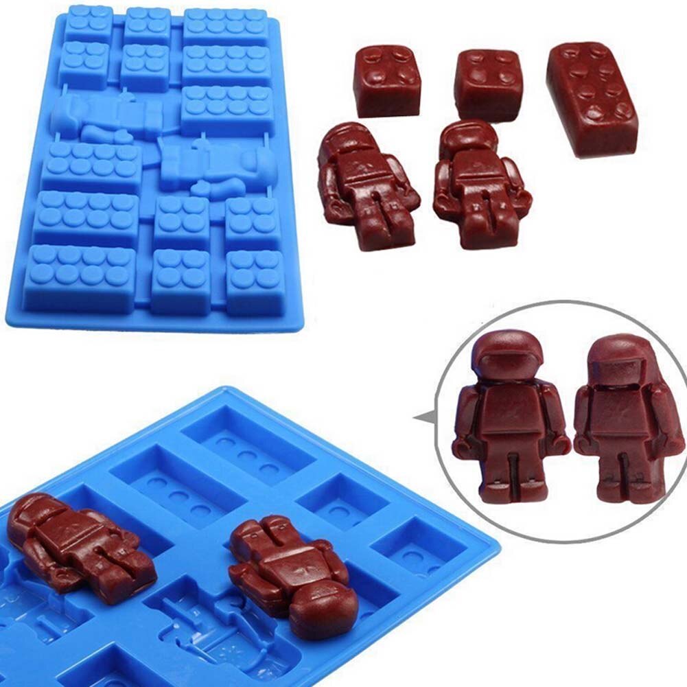 Neue ! 100% lebensmittel Klasse Ziegel Blöcke Eis Würfel Tabletts Schimmel roboter eisform Eis tablett 19*11,2 CM Farbe Zufällig