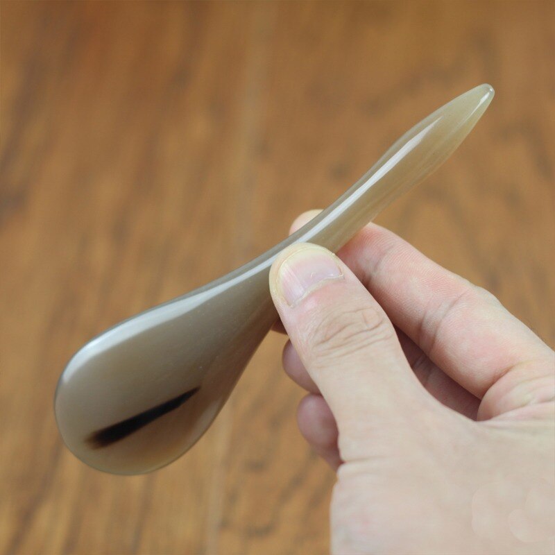 Gua sha Massage werkzeug Ochse Horn Weiß Natürliche Massage Stift Platte Bar Gua Sha Verschrottung Akupunktur Massagegerät Gesicht Abnehmen Massage