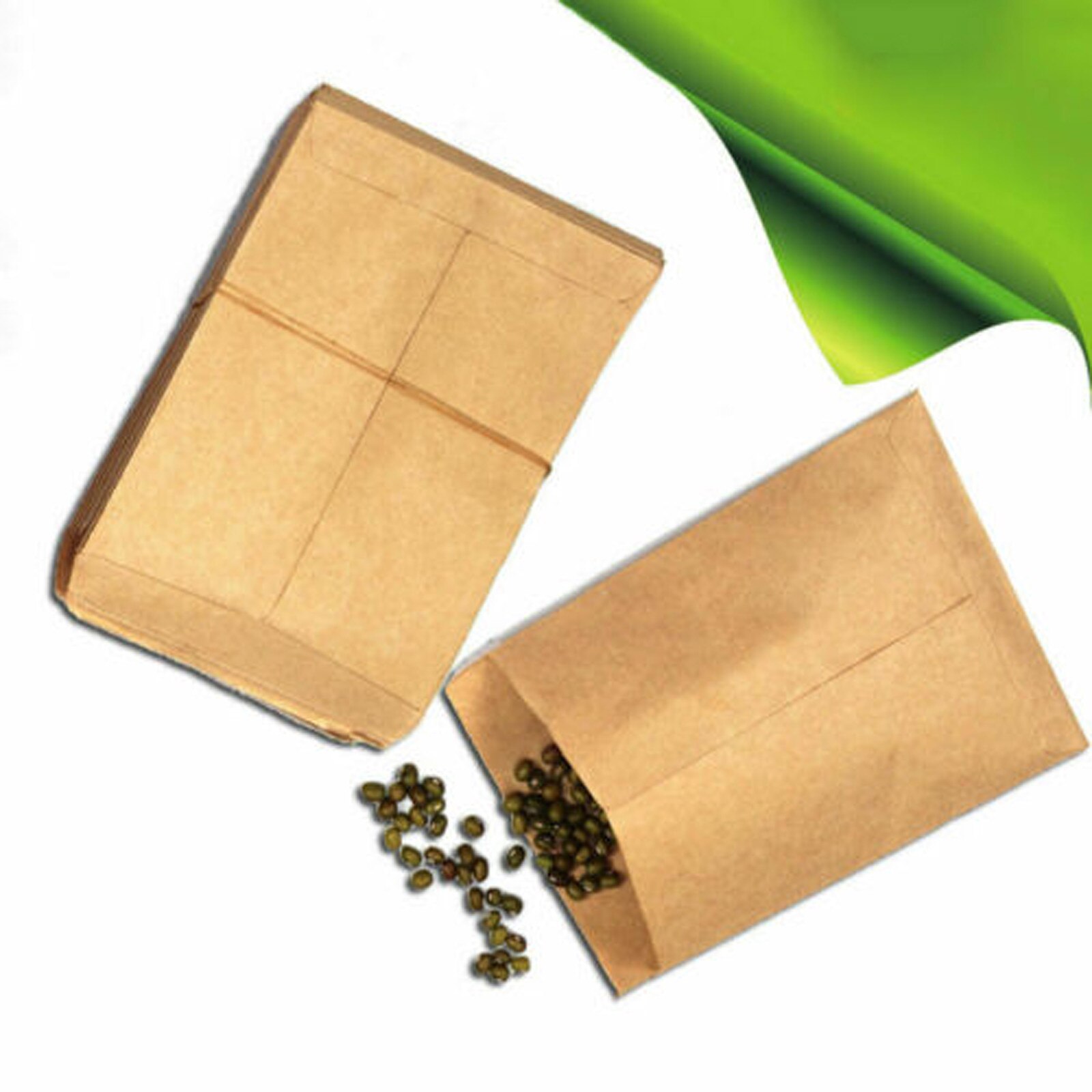 100 stücke Jahrgang Kraft Papier Samen Tasche Beutel Verdickt Samen Tasche Kraft Papier Tasche Samen Verpackung Umschlag Stil Krafts Taschen umschläge