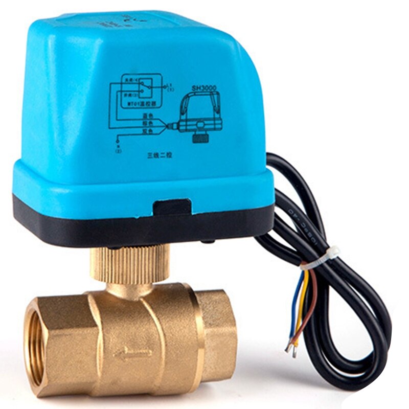 AC220V Elektrische Ball Ventil Elektrische Kugel Ventil mit Elektrische Antrieb Ball Ventil Drei Linie Zwei Kontrolle DN32