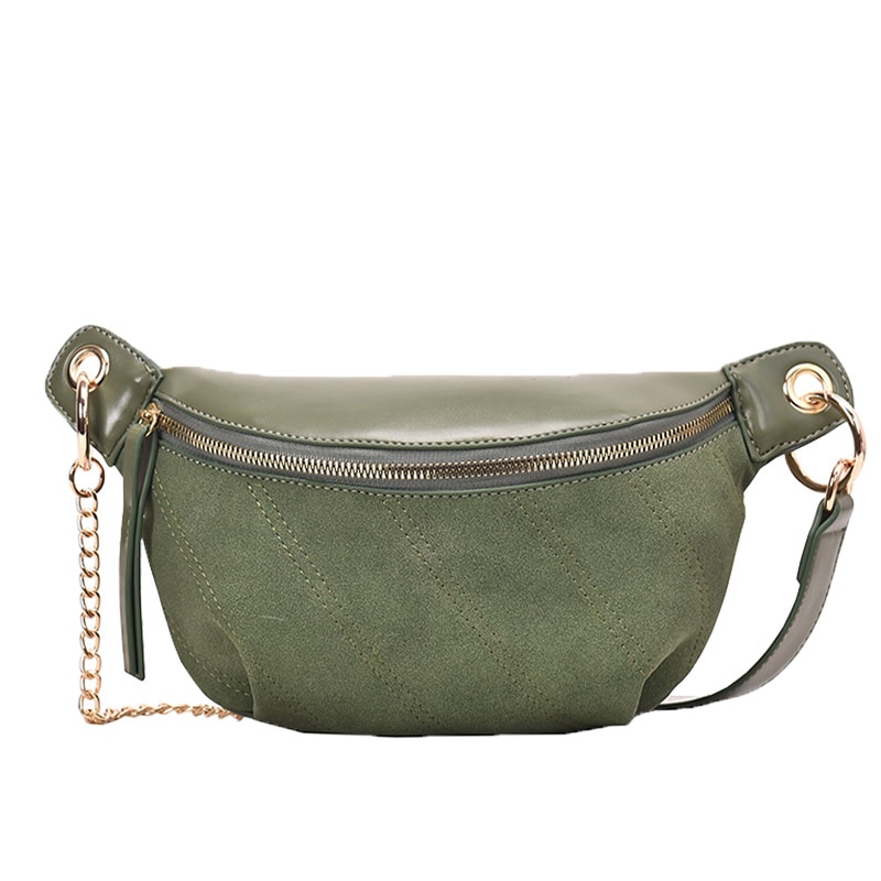 Kette fanny Pack Banane Taille Tasche Neue Gürtel Tasche Frauen Taille Pack PU Leder Brust tasche Bauch Tasche