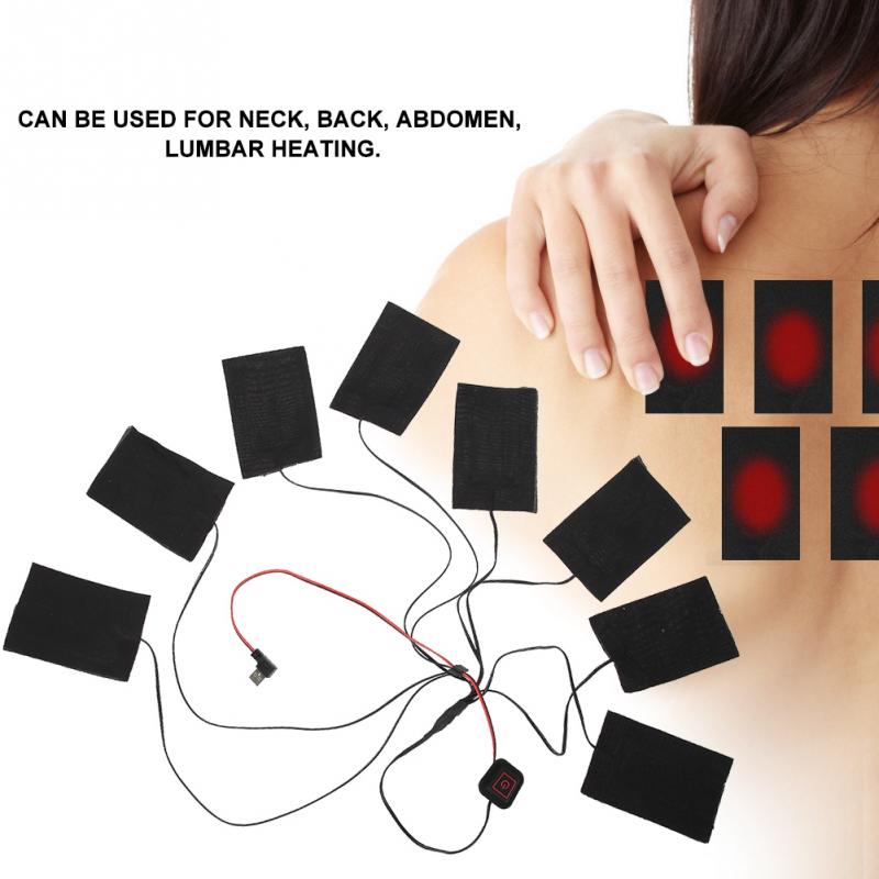 Elektrische Heizung Pads Thermische Kleidung Wärmer Beheizten Weste Jacke Handy, Mobiltelefon Erwärmung Getriebe Schalter Für DIY Erhitzt Kleidung Heizung Pad