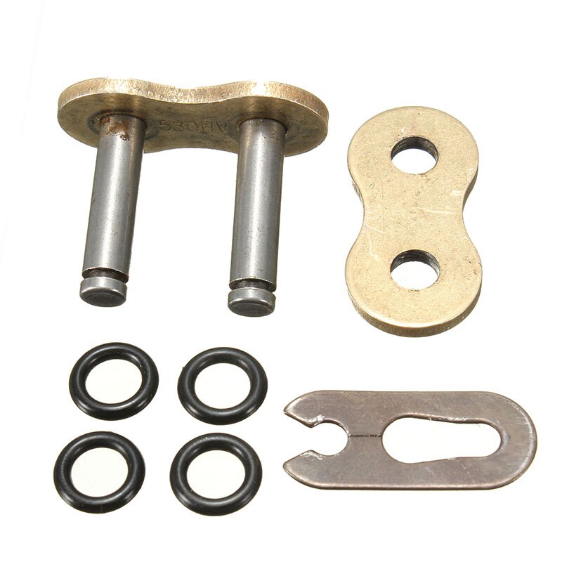 Motorrad Schmutz Fahrrad 530H schwer Pflicht Kette Gold Anschluss Meister Verknüpfungen mit O-Ring Motor- Kette Stecker gemeinsam Clip sperren Für ATV