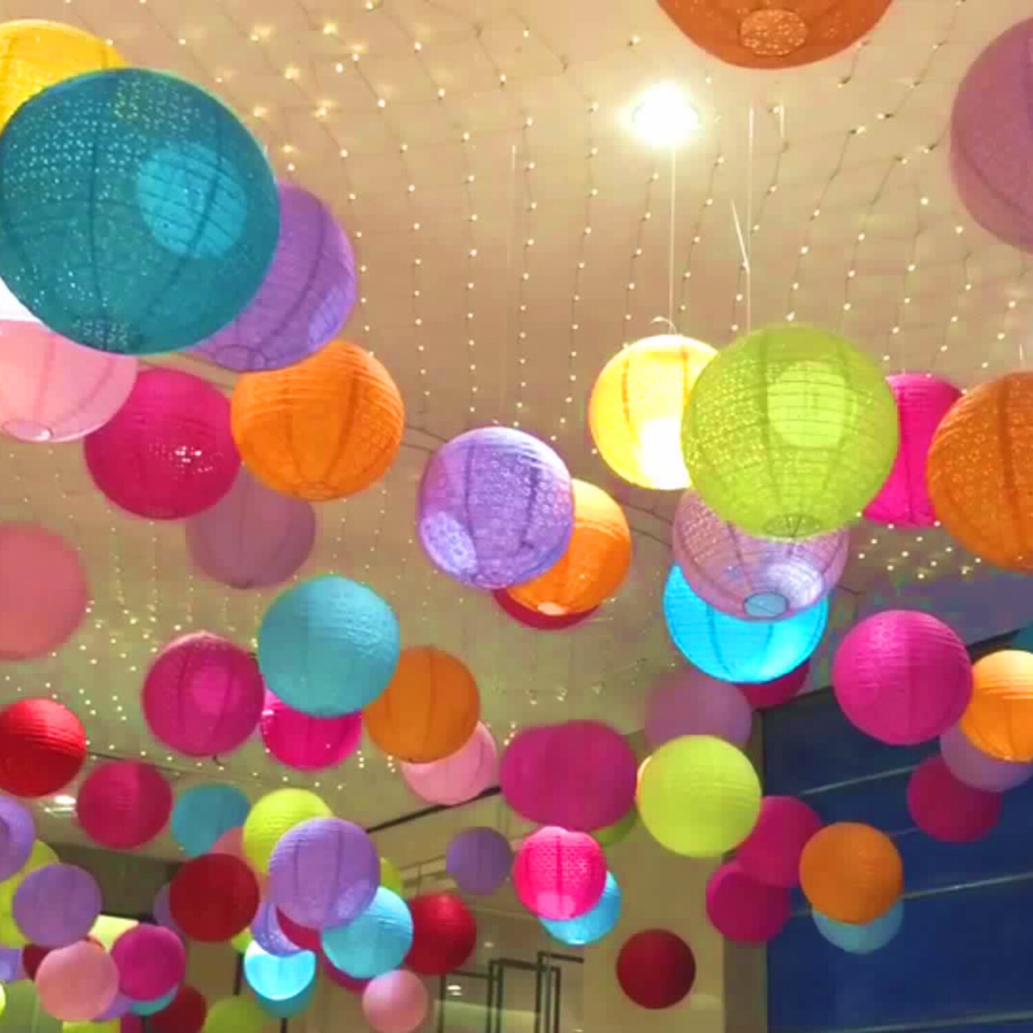 Chinesische/Japanischen Runde Papier Laterne Geburtstag Hochzeit geburtstag Dekor handwerk DIY lampion weiß hängen laterne Ball lieferungen