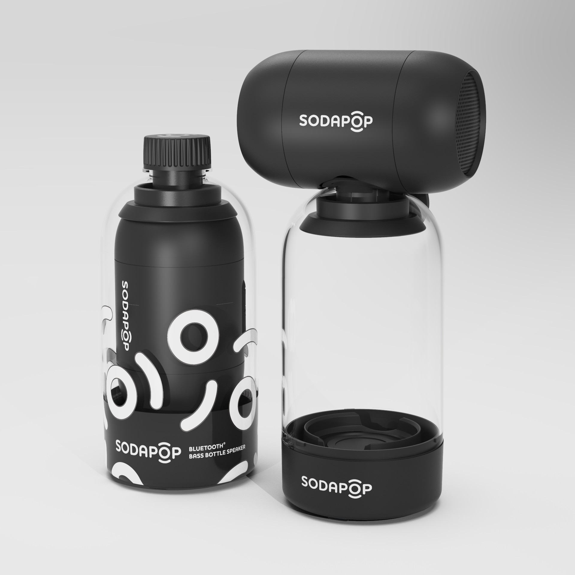 SODAPOP Kreative Flasche Bluetooth Lautsprecher Tragbare AUX FREISPRECHEINRICHTUNG Wasserdichte Klang Bass Subwoofer Kleine Lautsprecher mit mikrofon