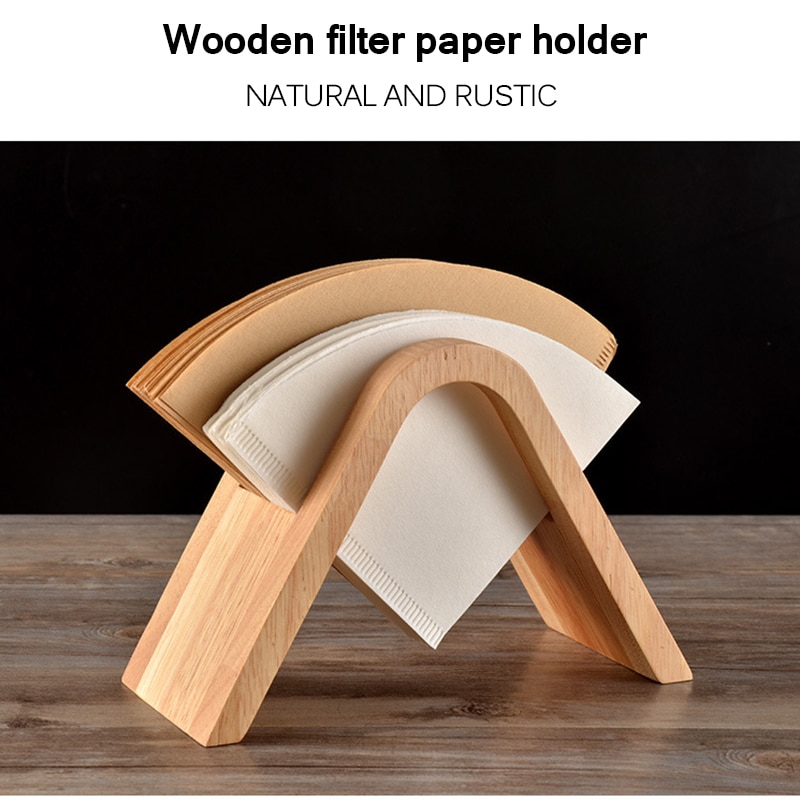 Kaffee Filter Papier Halfter Lagerung Gestell V60 Kaffee Filter Container Spender Anzeige Stand für Hand Tropfen Cafe Büro Hause Hersteller