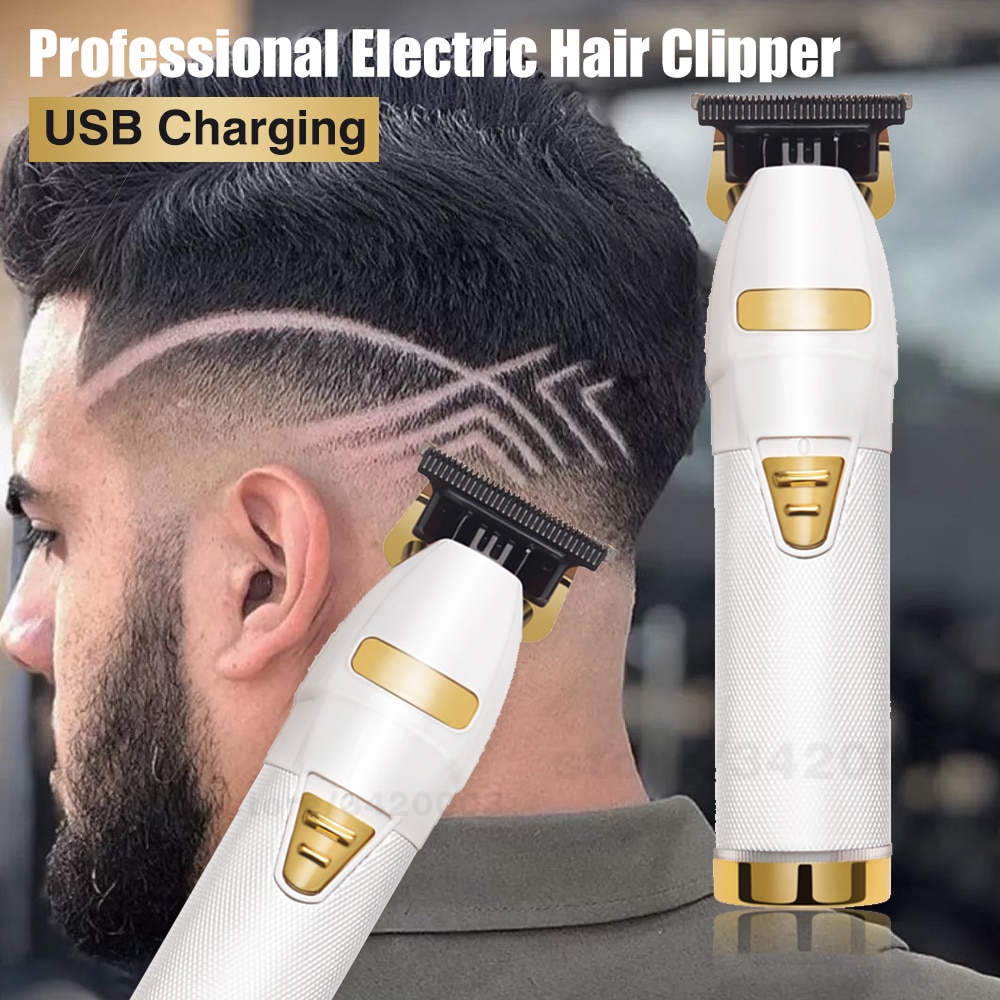 kabellos Professionelle t-outliner Haar Haarschneidemaschine Barbershop Für Männer Haar Trimmer Elektrische Trimer Haar Cutter Maschine Überarbeitet Klinge