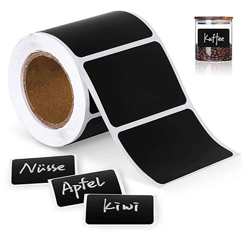 300Stck/rollen Tafel Etiketten aufkleber mit eine kreide stift für Gläser küche Aufkleber Abnehmbare Wasserdicht Tafel Aufkleber Etikett
