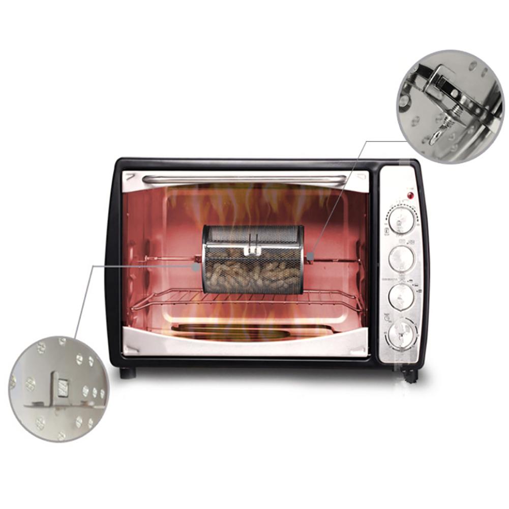 Anti-rost Edelstahl BBQ Grill Ofen Gedreht Röster Trommel Erdnuss Kaffee Bohnen Korb Hause Grill Zubehör Backen Werkzeug