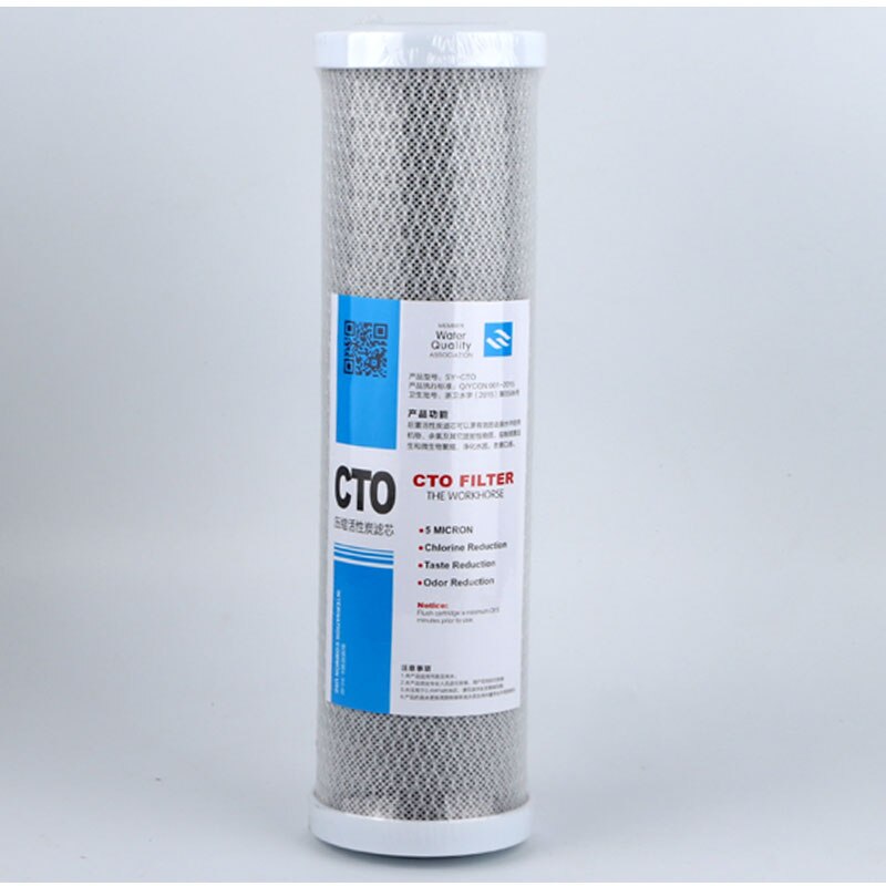 10 zoll Wasserfilter Kohlenstoff Block CTO Osmose Küche Wasserfilter Teile Flach Druck Kompresse GERUCH Kohlenstoff Filter Element