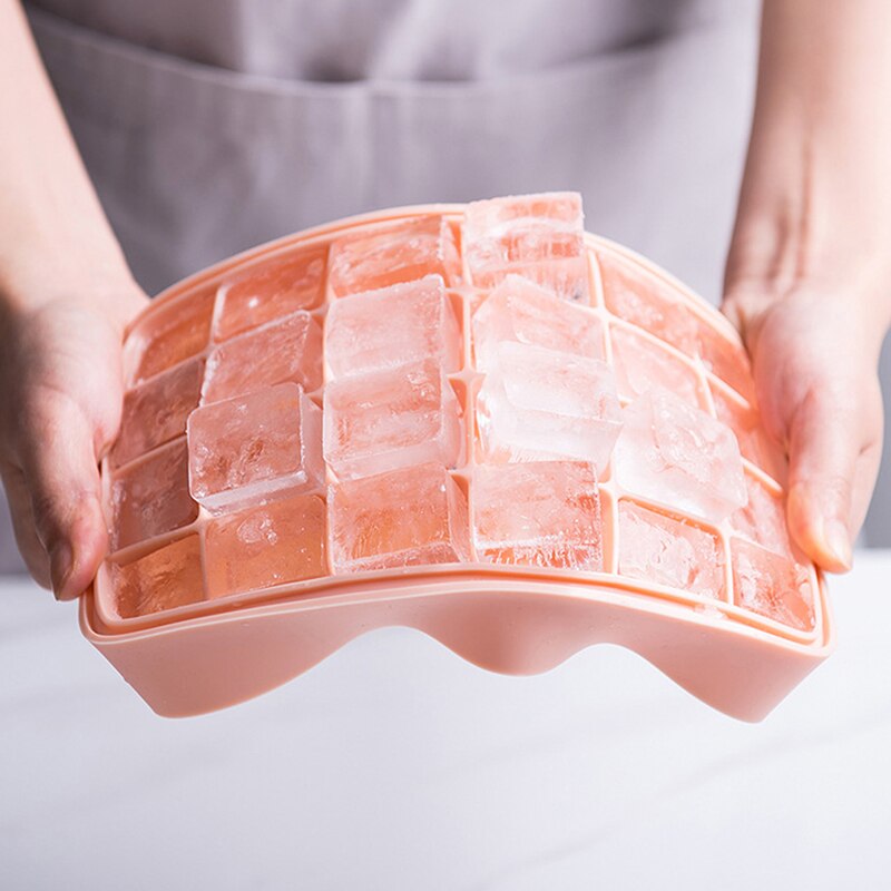 24 Würfel Eis Tablett Kasten Mit Deckel Abdeckung Silikon Eis Tablett Trinken Gelee Gefrierfach Eis Schimmel Schimmel Hersteller Lagerung Container