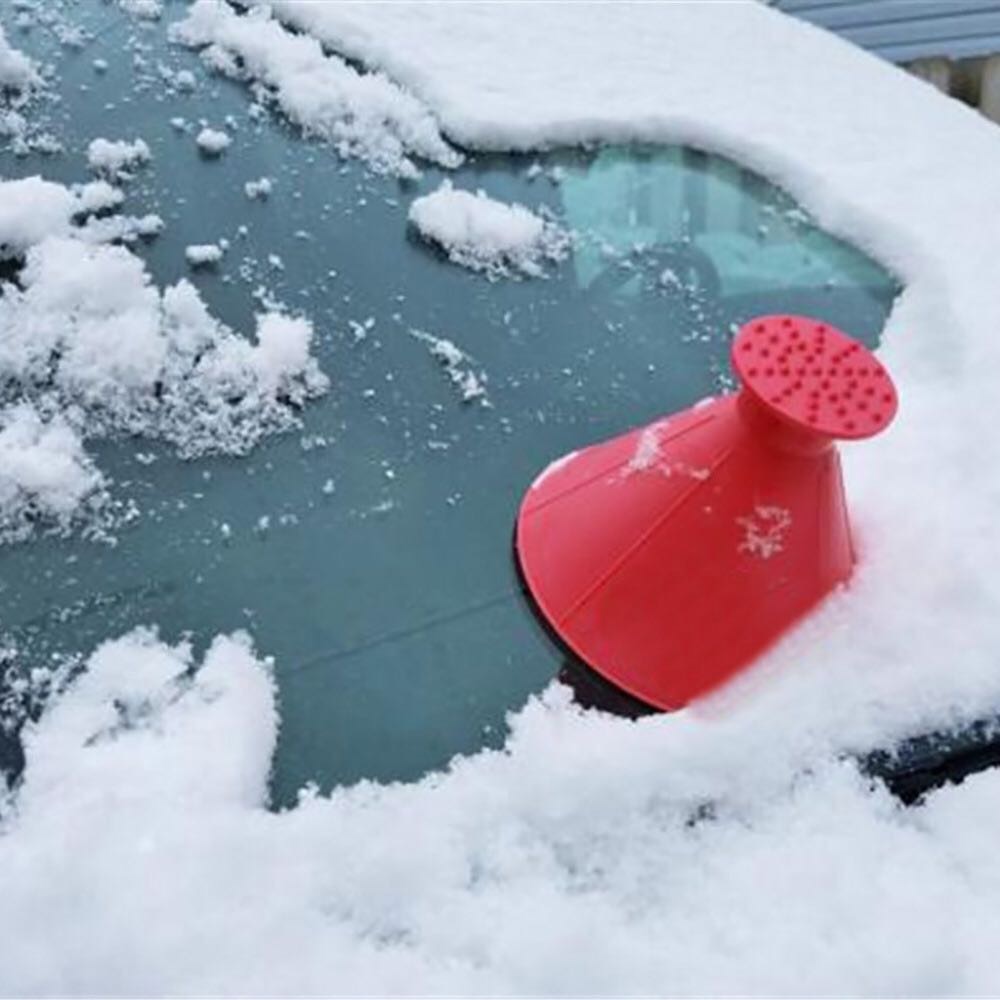 1/2Stck Schnee Schaufeln Auto Magie Fenster Windschutzscheibe Eis Schaber Öl Trichter Schnee Entferner Schaufel Fenster schaber Kegel Enteisung